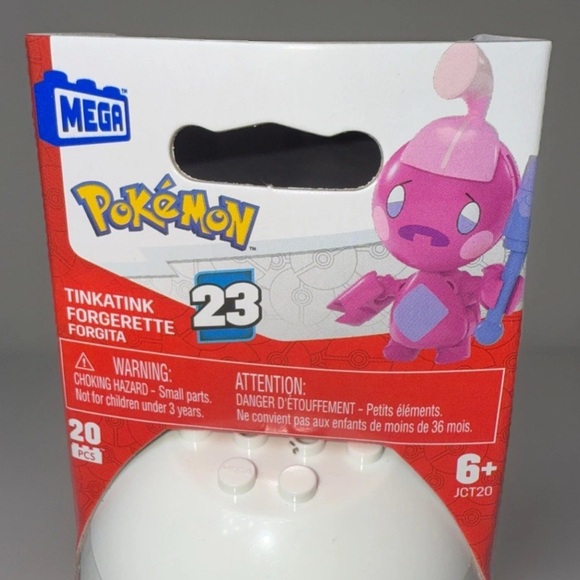 MEGA Construx Pokemon TINKATINK Series 23 JCT20 Pokeball Minifigure NEW - Picture 2 of 5